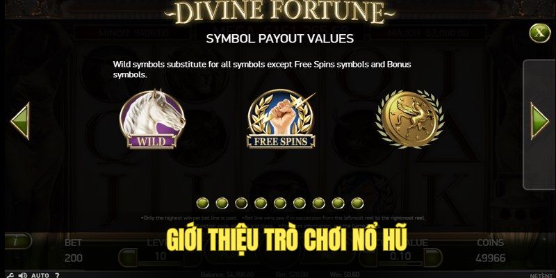 Giới thiệu game nổ hũ Divine Fortune